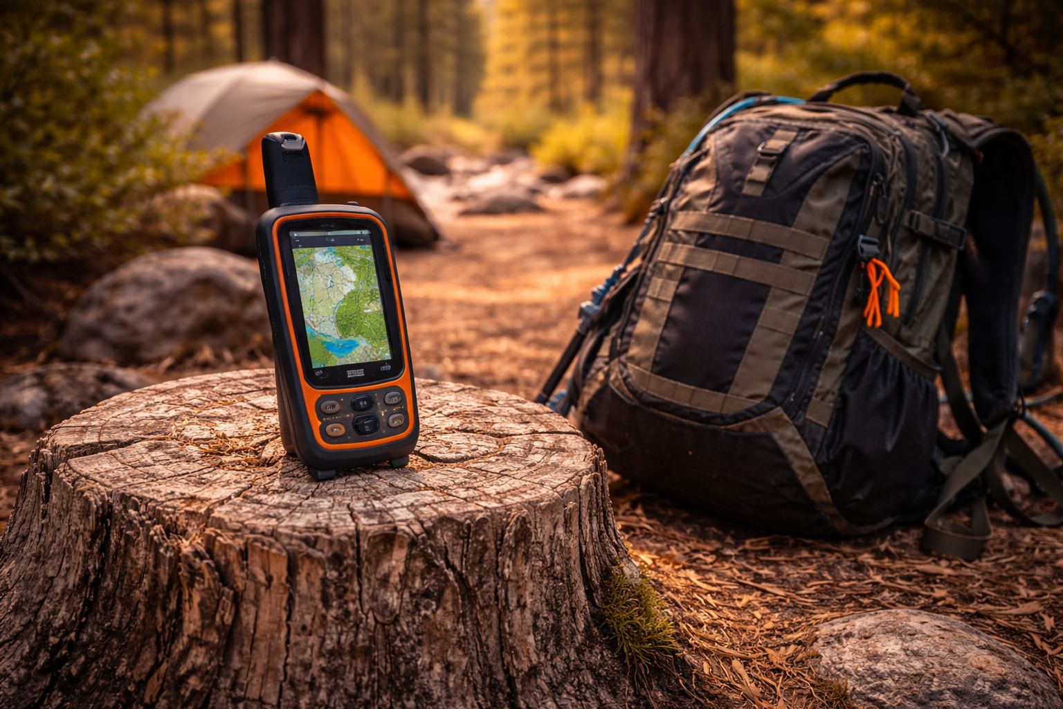 Hiking GPS device