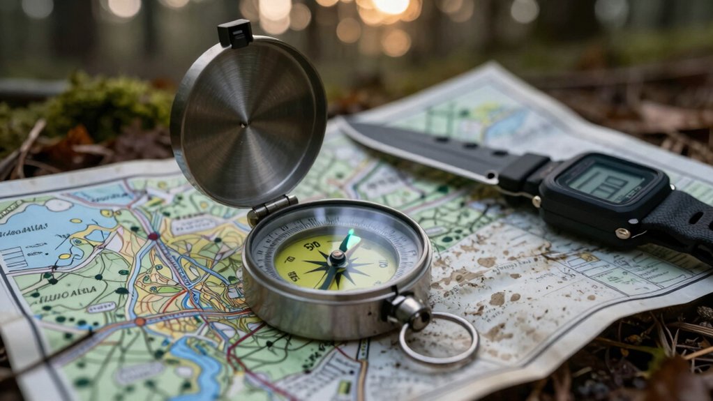 bearing accuracy declination night visibility