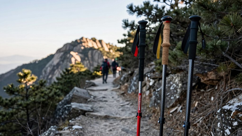 pole material weight adjustability grip comfort